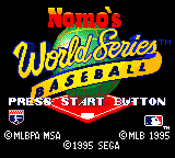 Nomo Hideo no World Series Baseball Title Screen